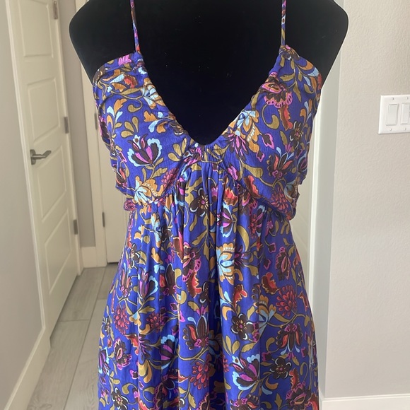 NWT Free People Pixie Cross-Back Tunic Top Size Small Color Royal Combo - Picture 5 of 15